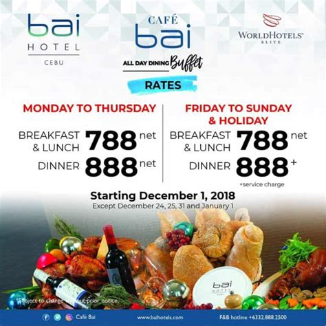 bai hotel dinner buffet price
